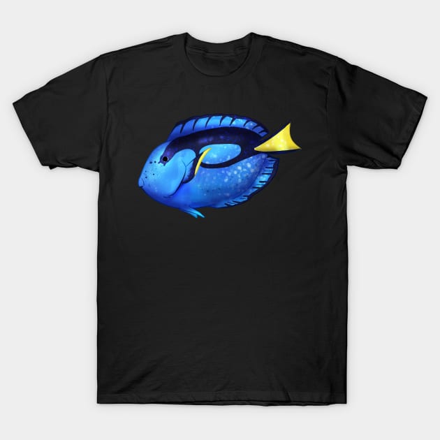 Cozy Blue Tang T-Shirt by Phoenix Baldwin